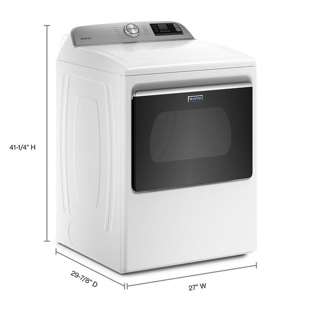 Maytag Smart Capable Top Load Electric Dryer with Extra Power Button - 7.4 cu. ft. MED6230HW