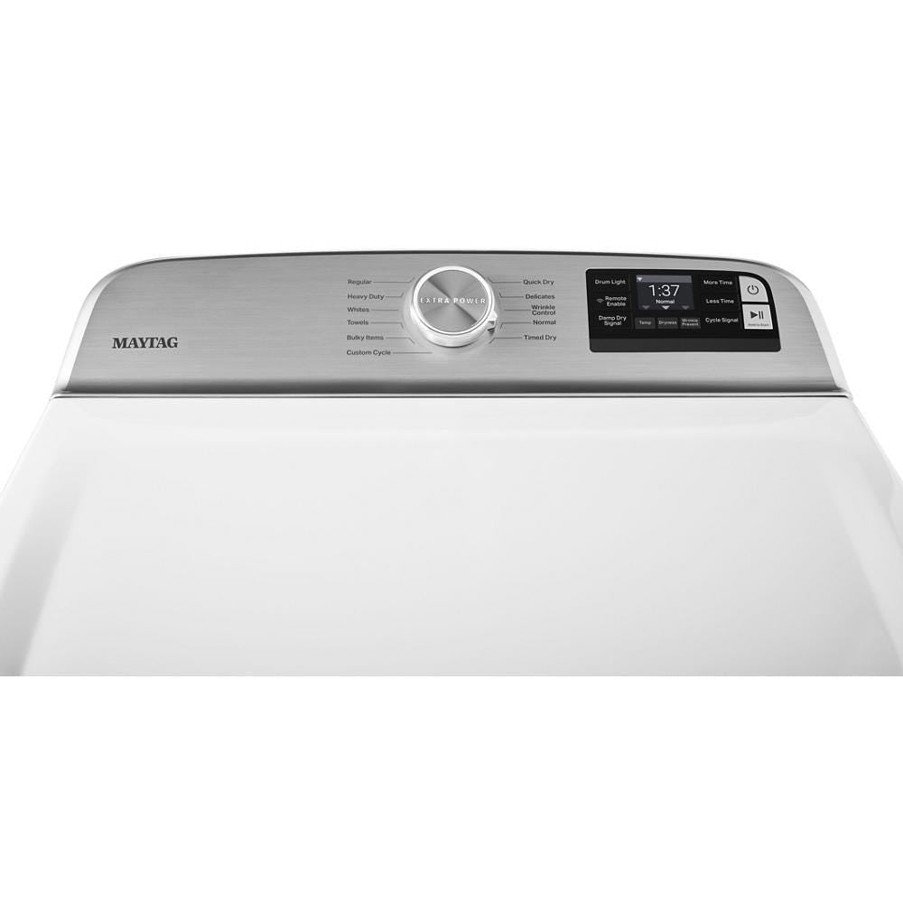 Maytag Smart Capable Top Load Electric Dryer with Extra Power Button - 7.4 cu. ft. MED6230HW