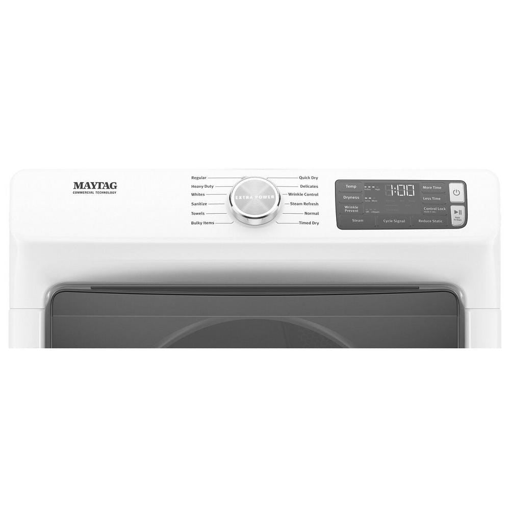Maytag Front Load Electric Dryer with Extra Power and Quick Dry Cycle - 7.3 cu. ft. MED6630HW