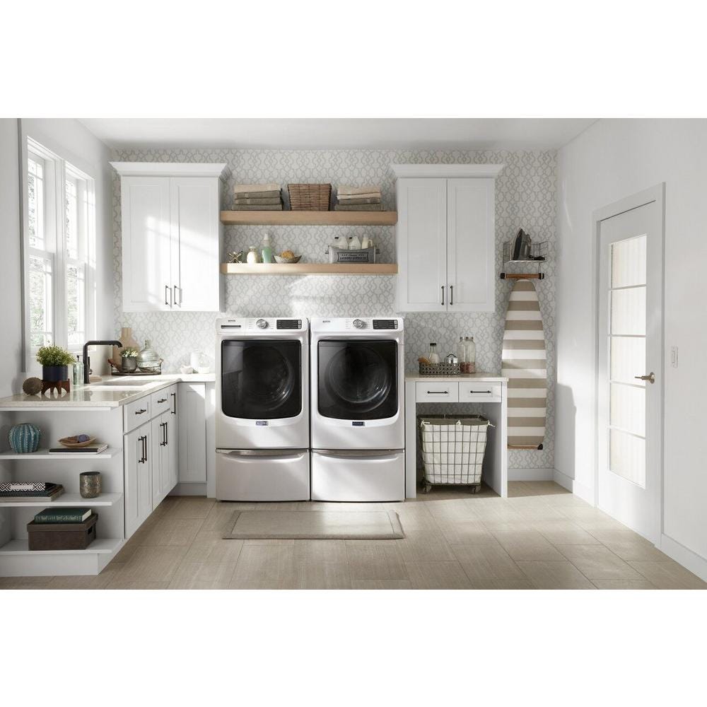 Maytag Front Load Electric Dryer with Extra Power and Quick Dry Cycle - 7.3 cu. ft. MED6630HW
