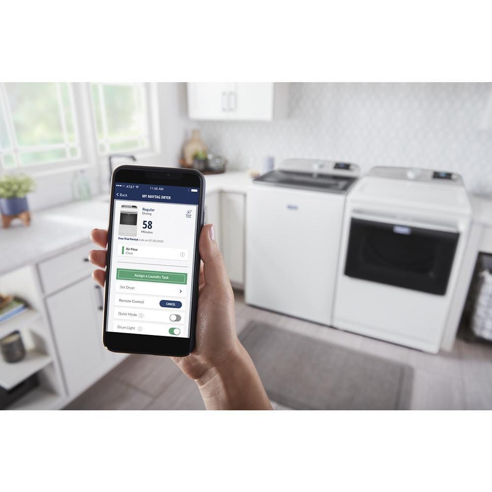 Maytag Smart Capable Top Load Electric Dryer with Extra Power Button - 7.4 cu. ft. MED7230HW