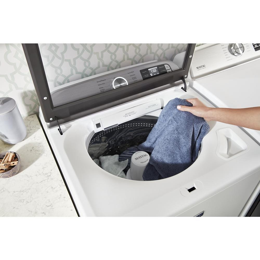 Maytag Smart Capable Top Load Electric Dryer with Extra Power Button - 7.4 cu. ft. MED7230HW