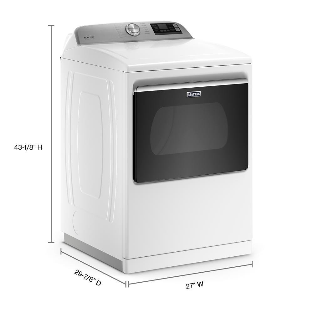 Maytag Smart Capable Top Load Electric Dryer with Extra Power Button - 7.4 cu. ft. MED7230HW