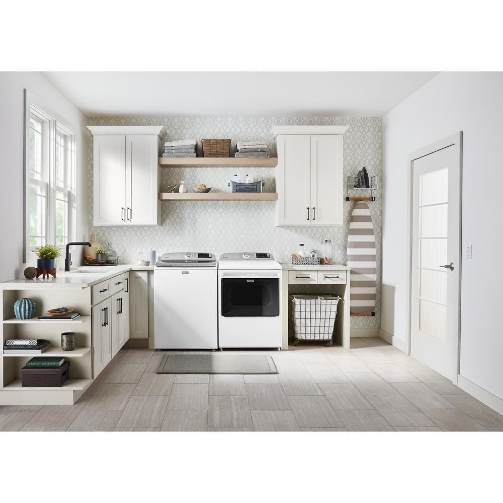 Maytag Smart Capable Top Load Gas Dryer with Extra Power Button - 7.4 cu. ft. MGD6230HW