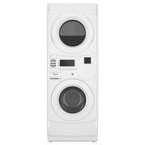 Whirlpool Commercial Electric Stack Washer/Dryer, Non-Vend and Card Reader-Ready CET9100GQ