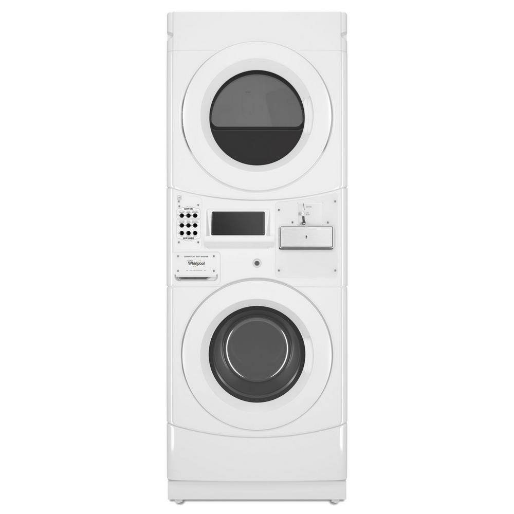 Whirlpool Commercial Gas Stack Washer/Dryer, Coin Equipped CGT9000GQ