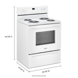 Whirlpool 4.8 cu. ft. electric range with Keep Warm setting WFC150M0JW