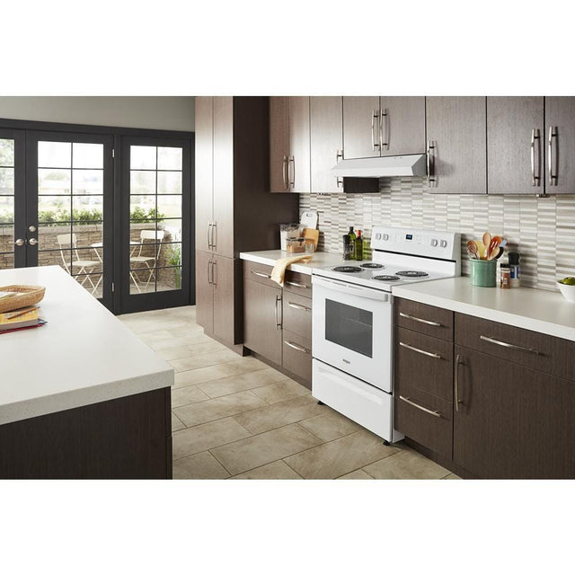 Whirlpool 4.8 cu. ft. electric range with Keep Warm setting WFC150M0JW