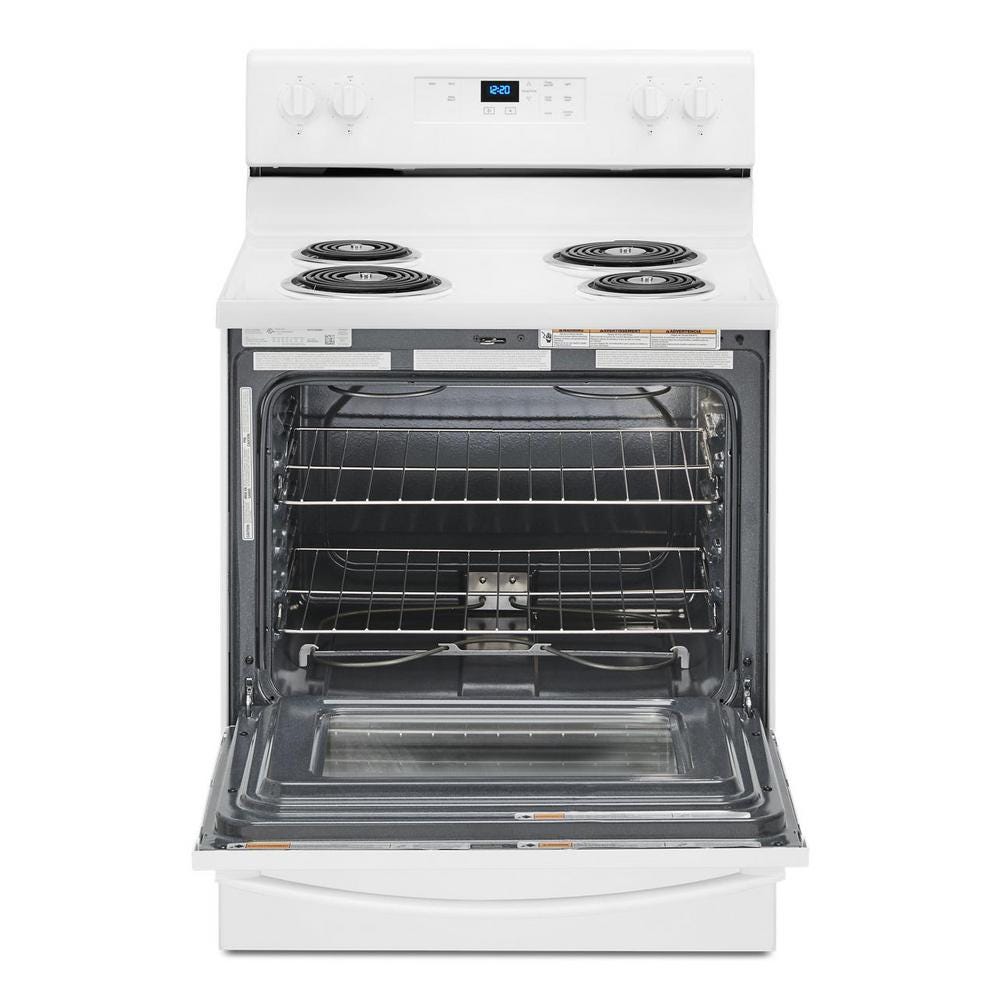 Whirlpool 4.8 cu. ft. electric range with Keep Warm setting WFC150M0JW