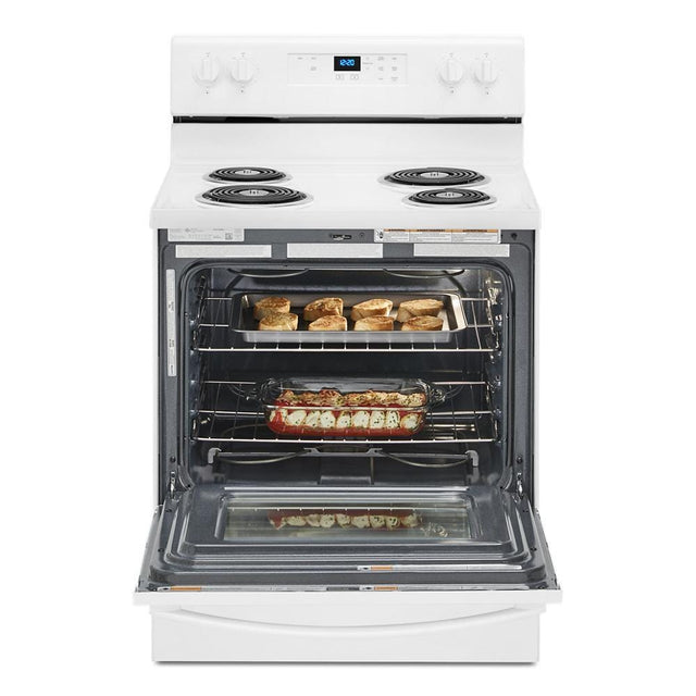 Whirlpool 4.8 cu. ft. electric range with Keep Warm setting WFC150M0JW