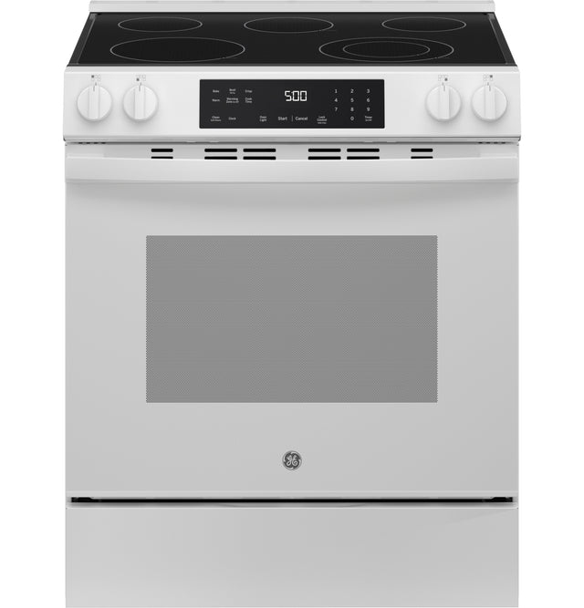 GE® 30" Slide-In Electric Range GRS500PVWW
