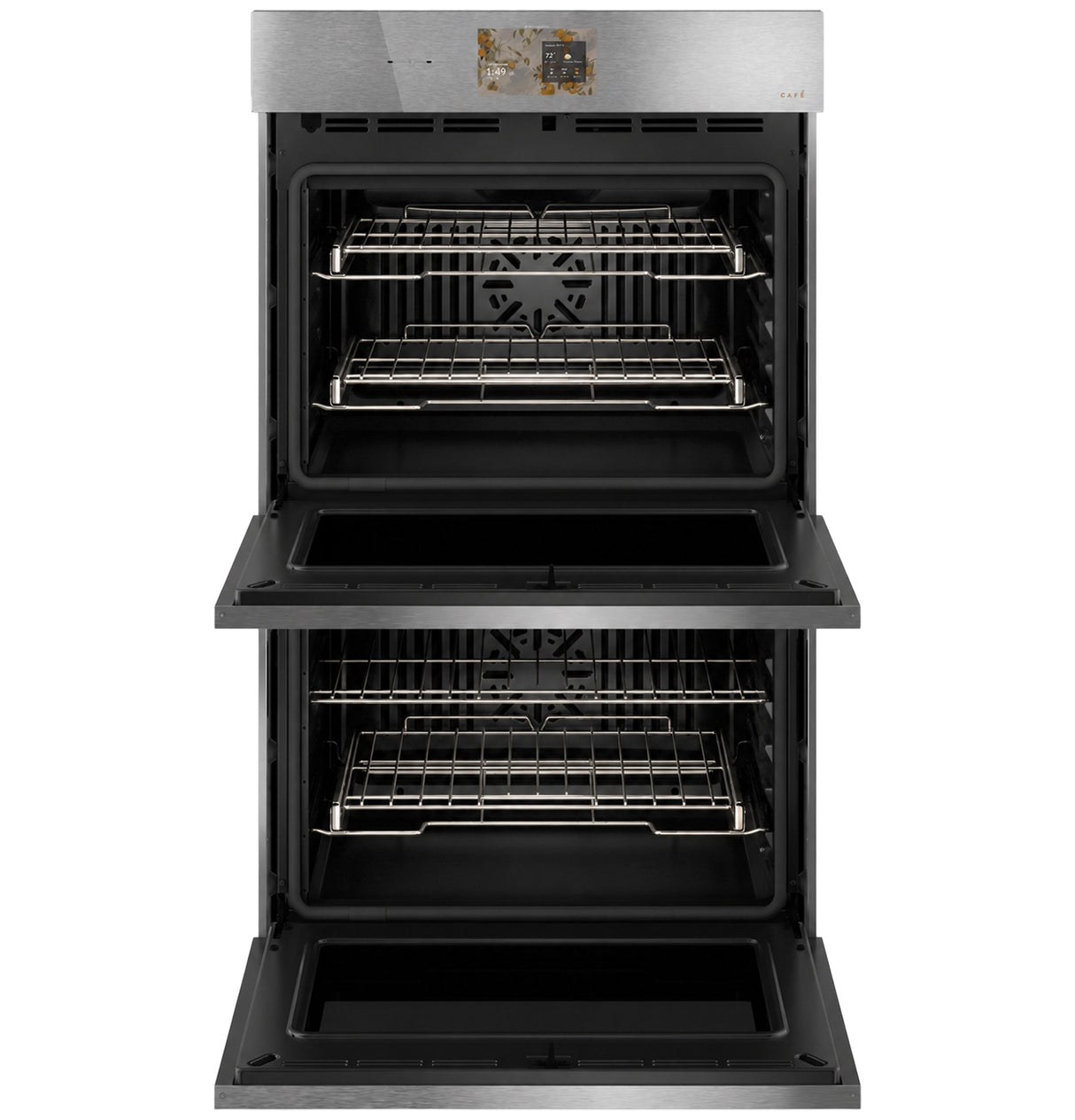 CAFÉ™ 30" Smart Built-In Convection Double Wall Oven in Platinum Glass CTD90DM2ZS5