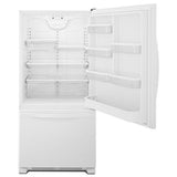 Whirlpool 33-inches wide Bottom-Freezer Refrigerator WRB322DMBW