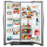 Whirlpool 36-inch Wide Side-by-Side Refrigerator - 25 cu. ft. WRS315SNHM