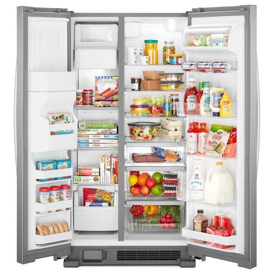 Whirlpool® 33-inch Wide Side-by-Side Refrigerator - 21 cu. ft. WRS321SDHZ