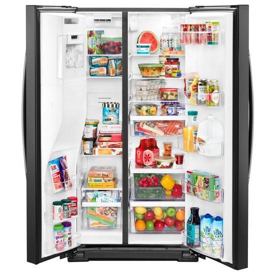 Whirlpool 36-inch Wide Counter Depth Side-by-Side Refrigerator - 21 cu. ft. WRS571CIHV