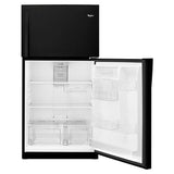 Whirlpool 33-inch Wide Top-Freezer Refrigerator with LED Interior Lighting WRT511SZDB