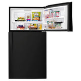 Whirlpool 33-inch Wide Top-Freezer Refrigerator with LED Interior Lighting WRT511SZDB