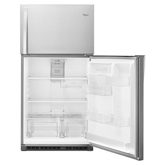 Whirlpool 33-inch Wide Top-Freezer Refrigerator with LED Interior Lighting WRT511SZDM