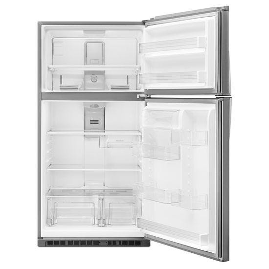 Whirlpool 33-inch Wide Top-Freezer Refrigerator with LED Interior Lighting WRT511SZDM