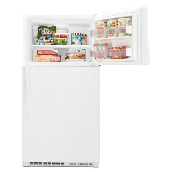 Whirlpool 33-inch Wide Top-Freezer Refrigerator with LED Interior Lighting WRT511SZDW