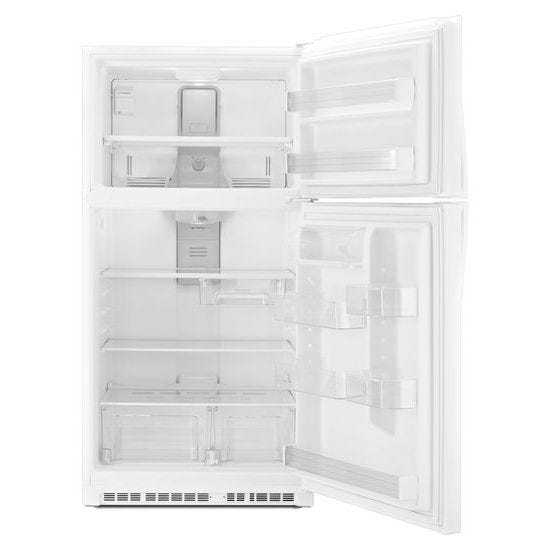 Whirlpool 33-inch Wide Top-Freezer Refrigerator with LED Interior Lighting WRT511SZDW