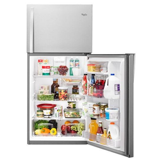 Whirlpool® 30-inch Wide Top-Freezer Refrigerator with LED Interior Lighting WRT519SZDM