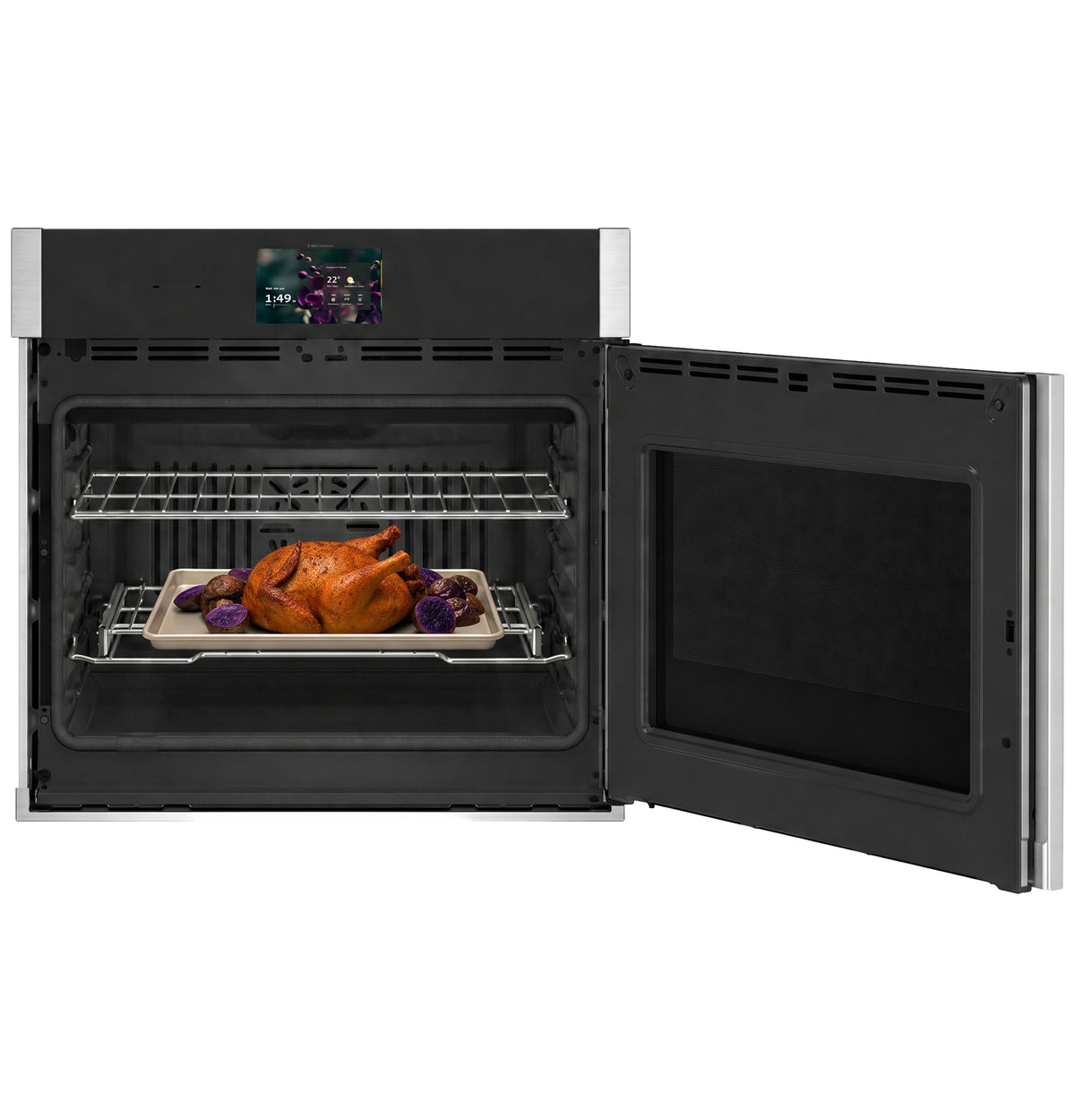 GE Profile™ 30" Smart Built-In Convection Single Wall Oven with Right-Hand Side-Swing Doors PTS700RSZSS