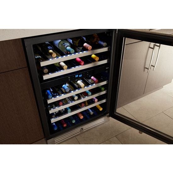 Whirlpool 24-inch Wide Undercounter Wine Center with 46-Bottle Wine Storage WUW55X24HS