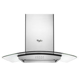 Whirlpool 36 inch Glass Island Kitchen Hood with Glass Edge LED Lighting WVI75UC6DS