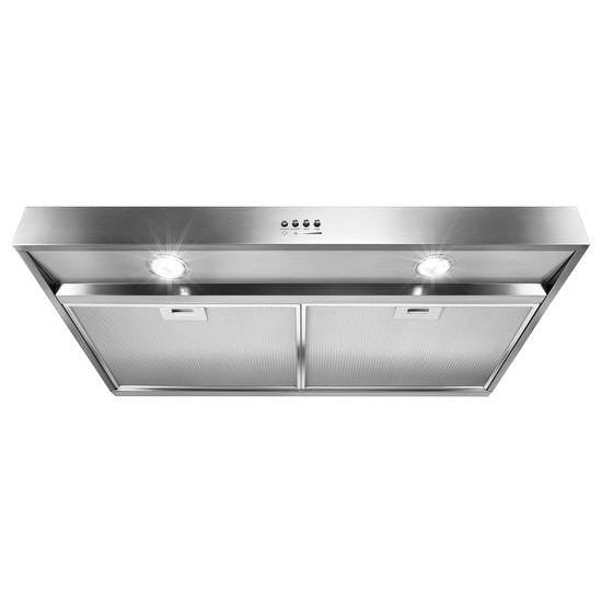 30" Range Hood with dishwasher-safe full-width grease filters WVU37UC0FS