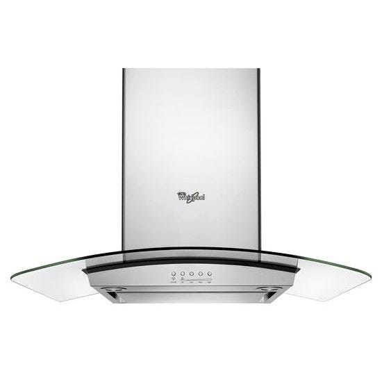 Whirlpool 30 inch Convertible Glass Kitchen Hood with Glass Edge LED Lighting WVW75UC0DS