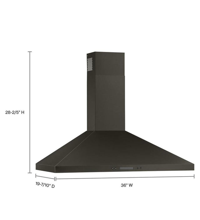 Whirlpool 36" Chimney Wall Mount Range Hood with Dishwasher-Safe Grease Filters WVW93UC6LV