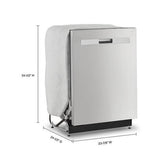 Whirlpool 51 dBA Quiet Dishwasher with 3rd Rack and Pocket Handle WDP730HAMZ