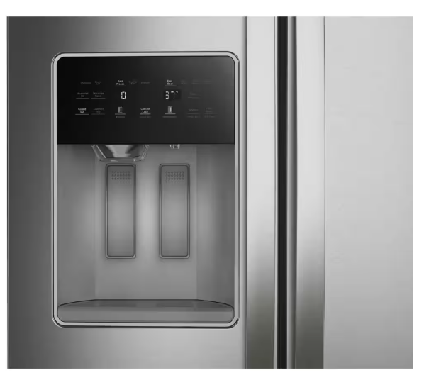 Whirlpool 36 in. 28.70 cu. ft. Full-Depth Side-by-Side Refrigerator in Fingerprint Resistant Stainless Finish with TruCool System WRSF6536RZ