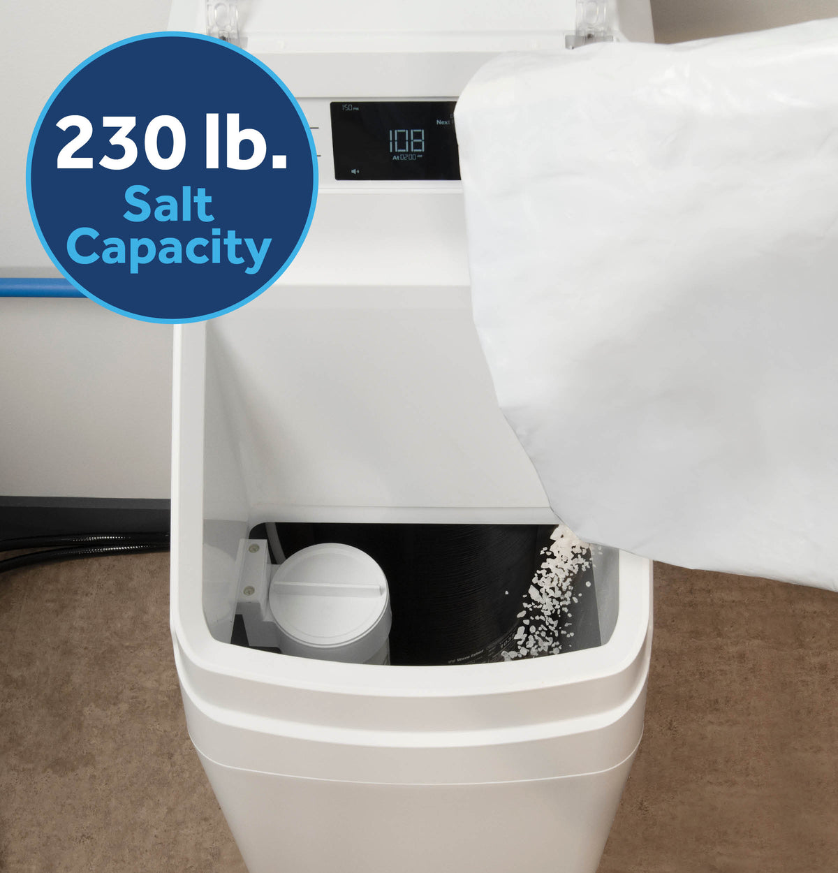 GE® Smart Water Softener 30,000 Grain Capacity with Integrated Filtration GXMD30W