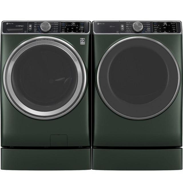 GE Profile™ ENERGY STAR® 7.8 cu. ft. Capacity Smart Front Load Electric Dryer with Steam and Sanitize Cycle PFD95ESPWDS