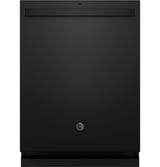 GE Top Control with Stainless Steel Interior Dishwasher with Sanitize Cycle GDT670SGVBB-Black