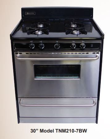 Brown 20" Free Standing Gas Range TNM110-7BW