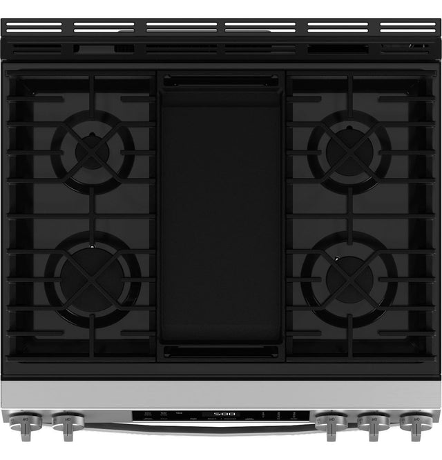 GE® 30" Slide-In Front-Control Gas Range GGS500PVSS