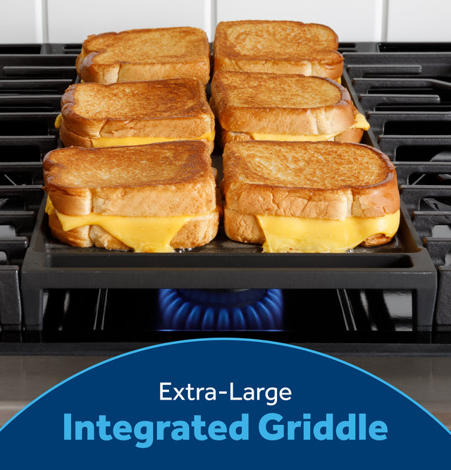 GE® 30" Free-Standing Gas Range with Crisp Mode GGF500SVSS