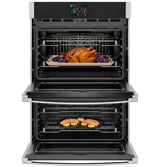 GE Profile™ 30" Smart Built-In Convection Double Wall Oven with No Preheat Air Fry and Precision Cooking PTD7000SZSS