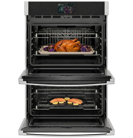 GE Profile™ 30" Smart Built-In Convection Double Wall Oven with No Preheat Air Fry and Precision Cooking PTD7000SZSS