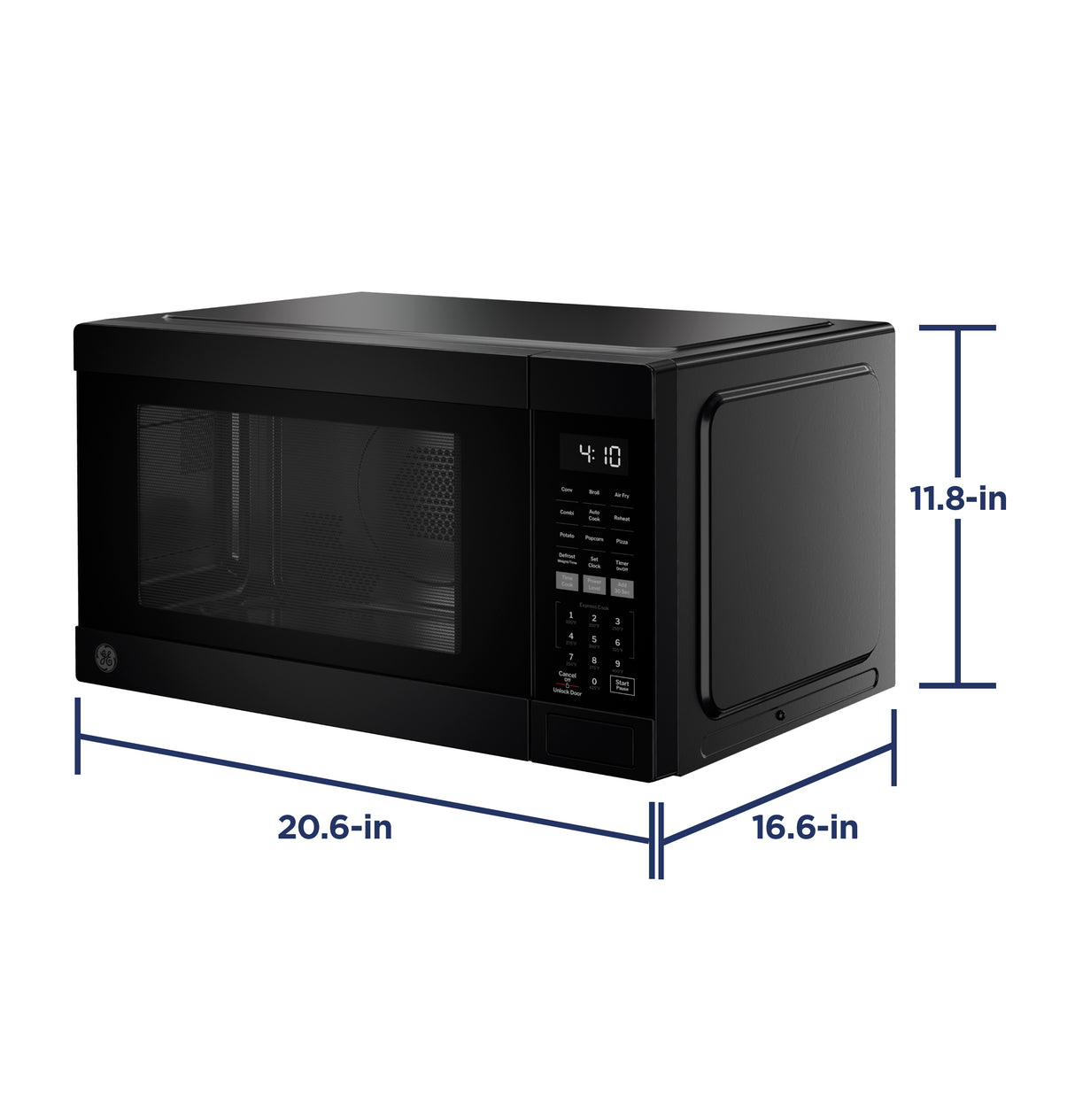 GE 1.0 Cu. Ft. Capacity Countertop Convection Microwave Oven with Air Fry