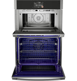 GE Profile™ 30 in. Combination Double Wall Oven with Convection, Air Fry, Steam, Sous Vide, and Advantium® Technology PT9900SWSS