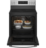 GE Profile 30" Smart Free-Standing Electric Convection Fingerprint Resistant Range with No Preheat Air Fry PB900YVFS