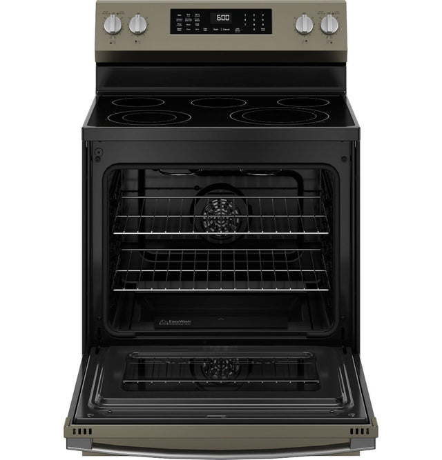 GE® 30" Free-Standing Electric Convection Range with No Preheat Air Fry GRF600AVES