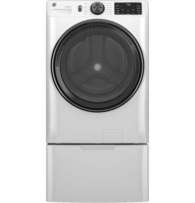 GE® 5.0 cu. ft. Capacity Smart Front Load ENERGY STAR® Steam Washer with SmartDispense™ UltraFresh Vent System with OdorBlock™ and Sanitize + Allergen GFW655SSVWW