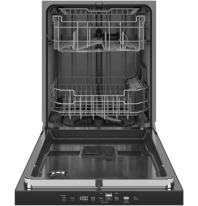 GE® ENERGY STAR® Top Control Hybrid Tub Dishwasher with Third Rack, Bottle Jets, Dry Boost & 50 dBA GDT595HYYFS