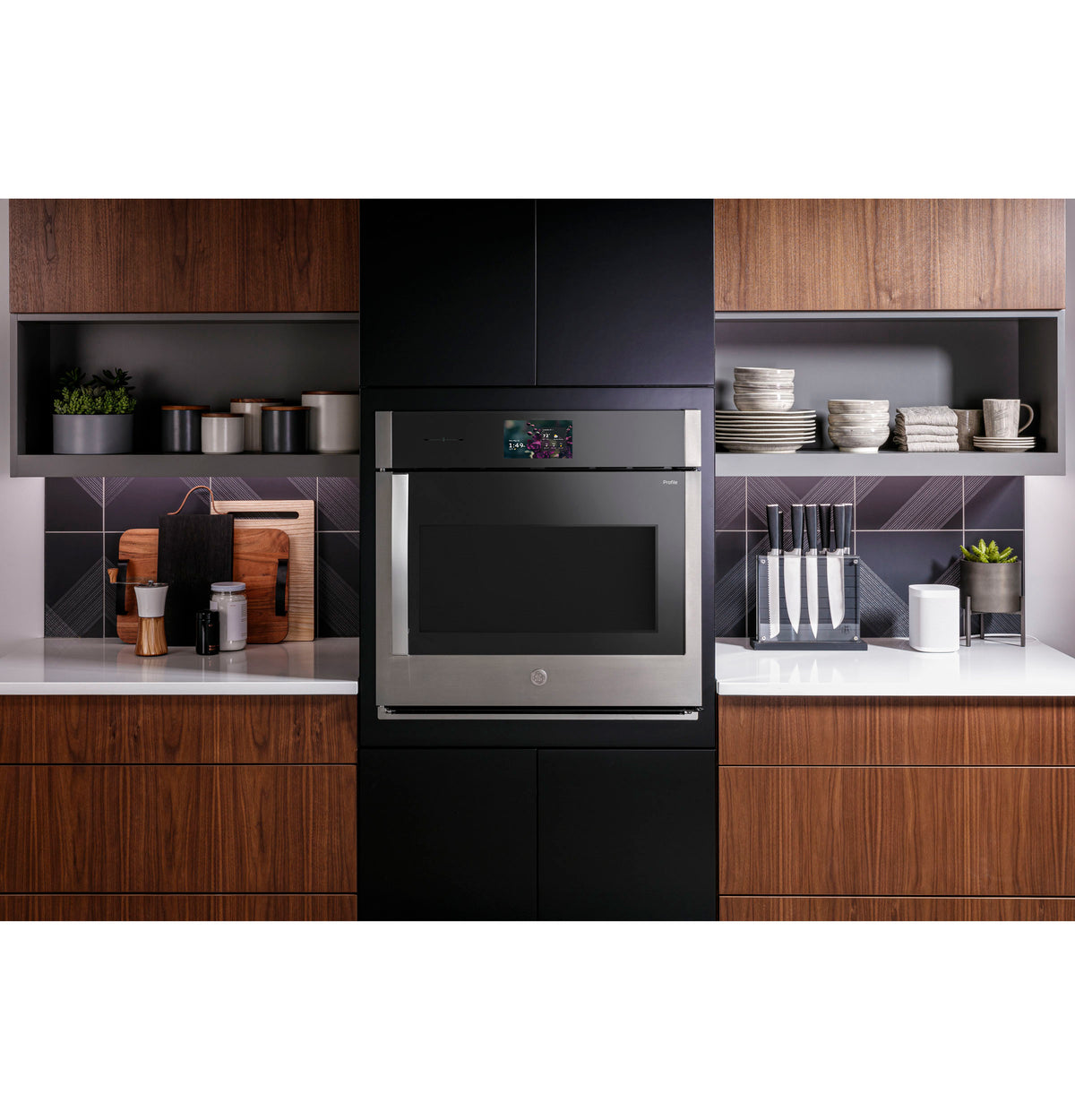 GE Profile™ 30" Smart Built-In Convection Single Wall Oven with Right-Hand Side-Swing Doors PTS700RSZSS